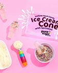 Pure Sugar Candy Hollow Hard Candy - Ice Cream Cone with Sprinkles