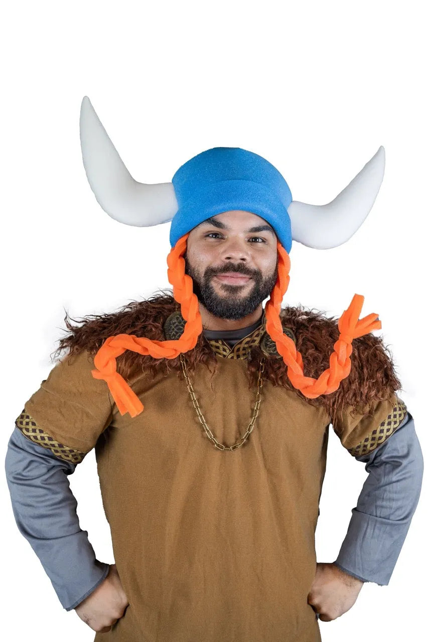 Viking with Braids Hat