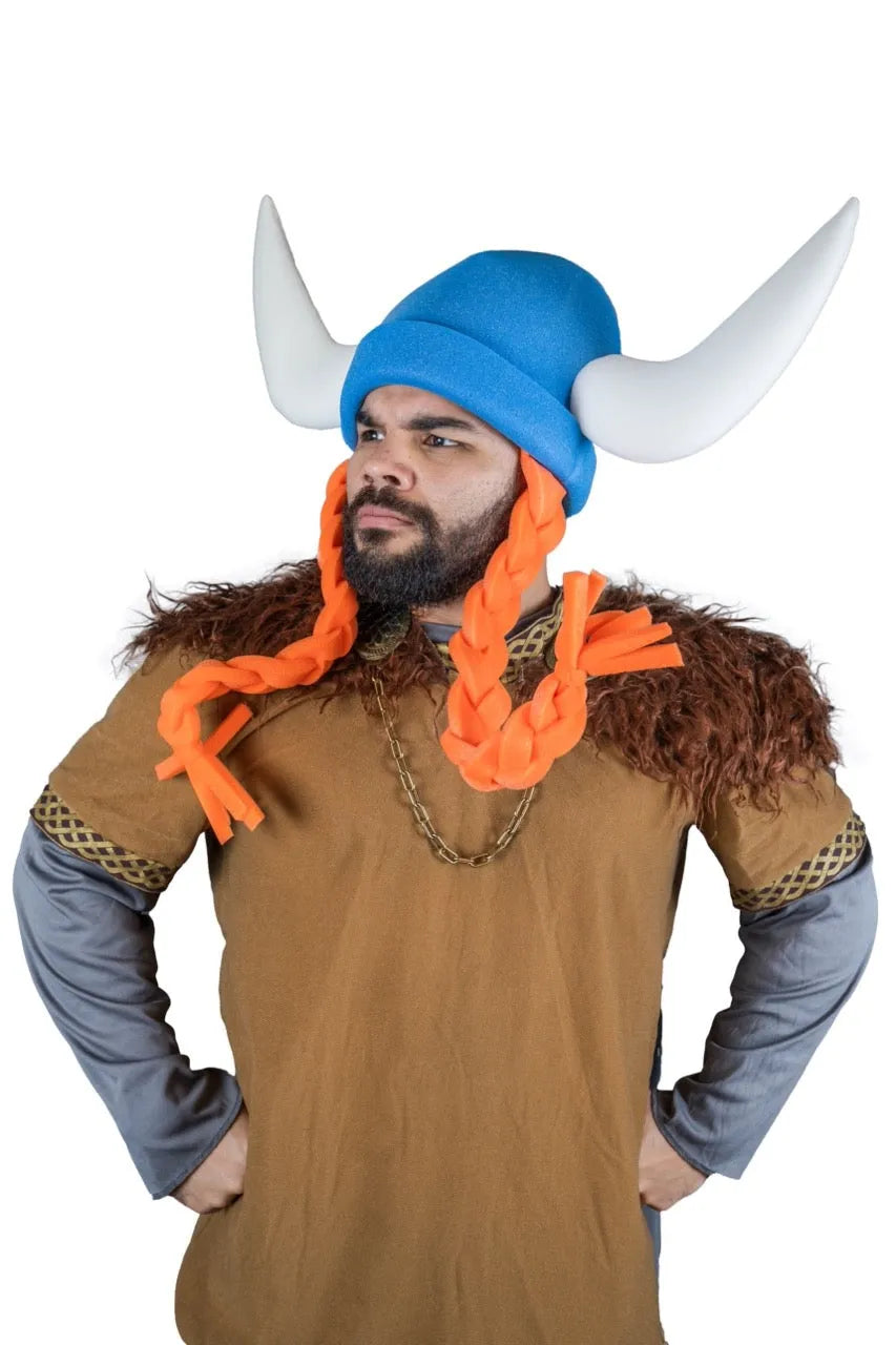 Viking with Braids Hat