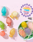 Pure Sugar Candy Hollow Hard Candy - Crystal Eggs filled with Candy Pearls