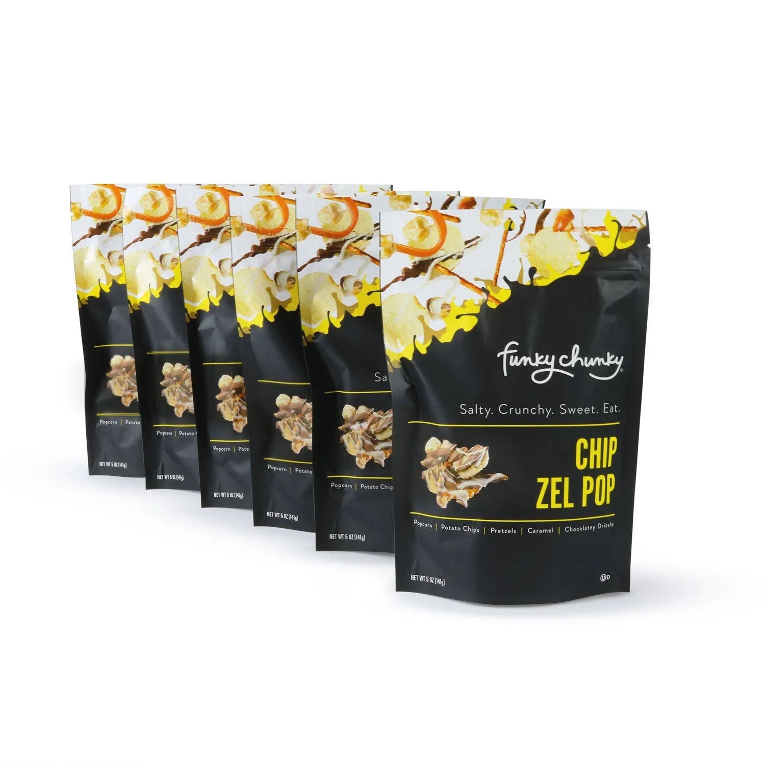 Funky Chunky Chip Zel Popcorn: 5-Ounce Large Bag