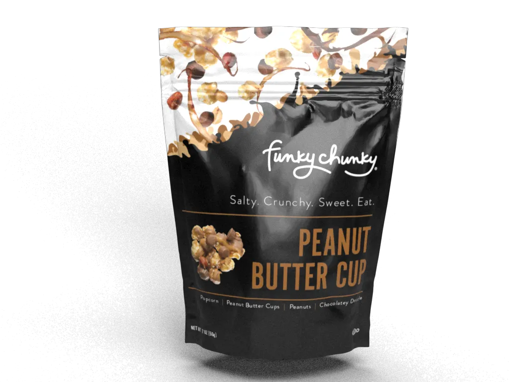 Funky Chunky Peanut Butter Cup Popcorn