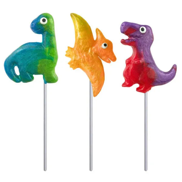 Glittery Dino Lollipop: 24-Pack-Candy Warehouse