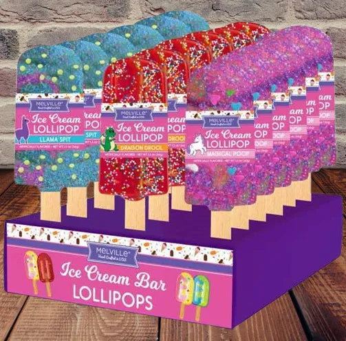 Melville Ice Cream Bar Lollipops: 24-Piece Display