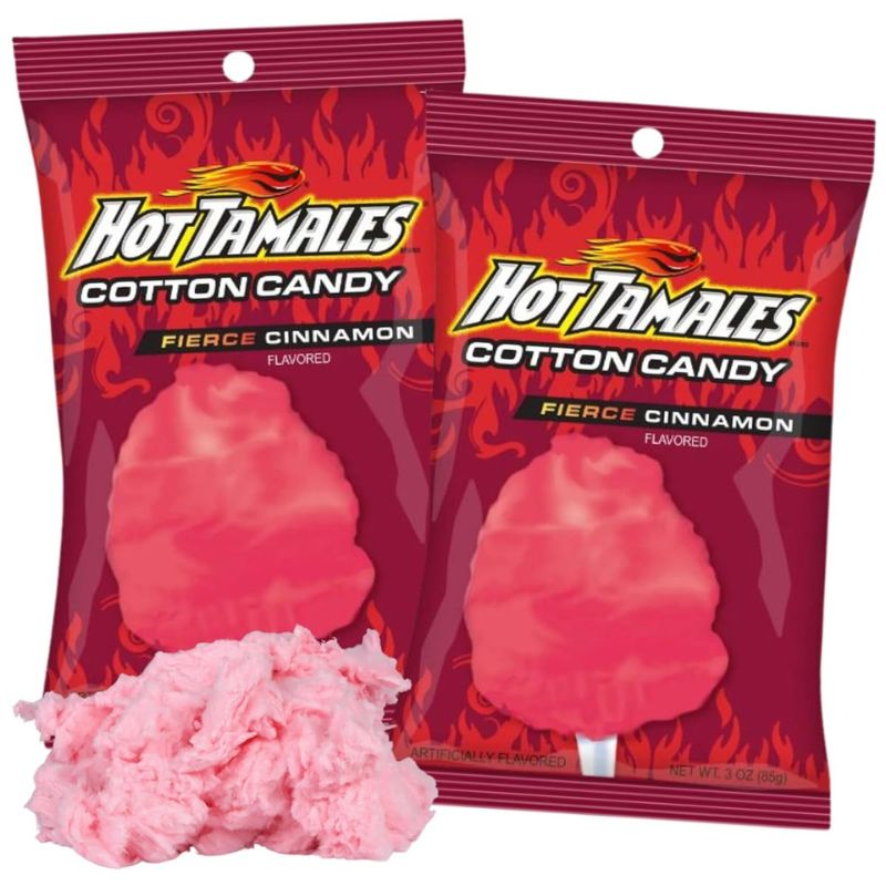 Hot Tamales Infused Cotton Candy: 12-Pack-Candy Warehouse