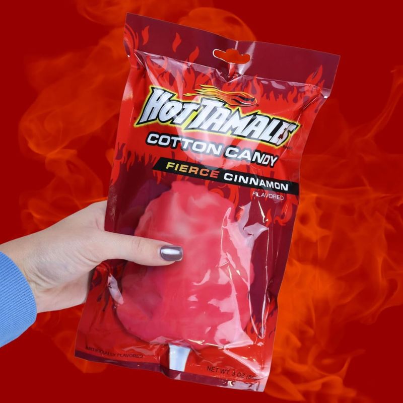 Hot Tamales Infused Cotton Candy: 12-Pack-Candy Warehouse