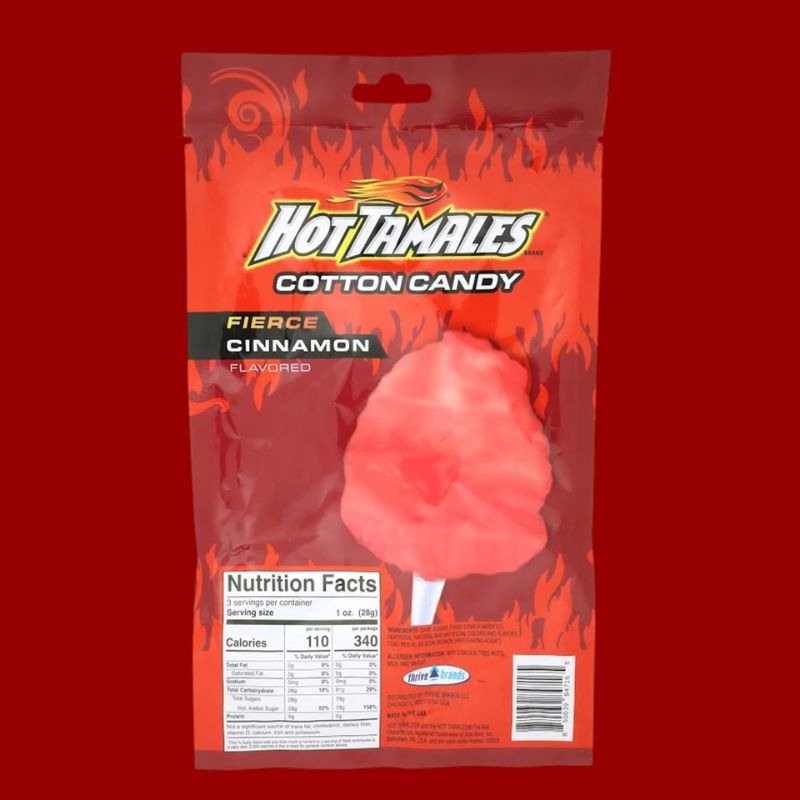 Hot Tamales Infused Cotton Candy: 12-Pack-Candy Warehouse