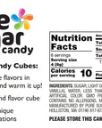 Pure Sugar Candy Iced Tea with lemon Candy Cubes