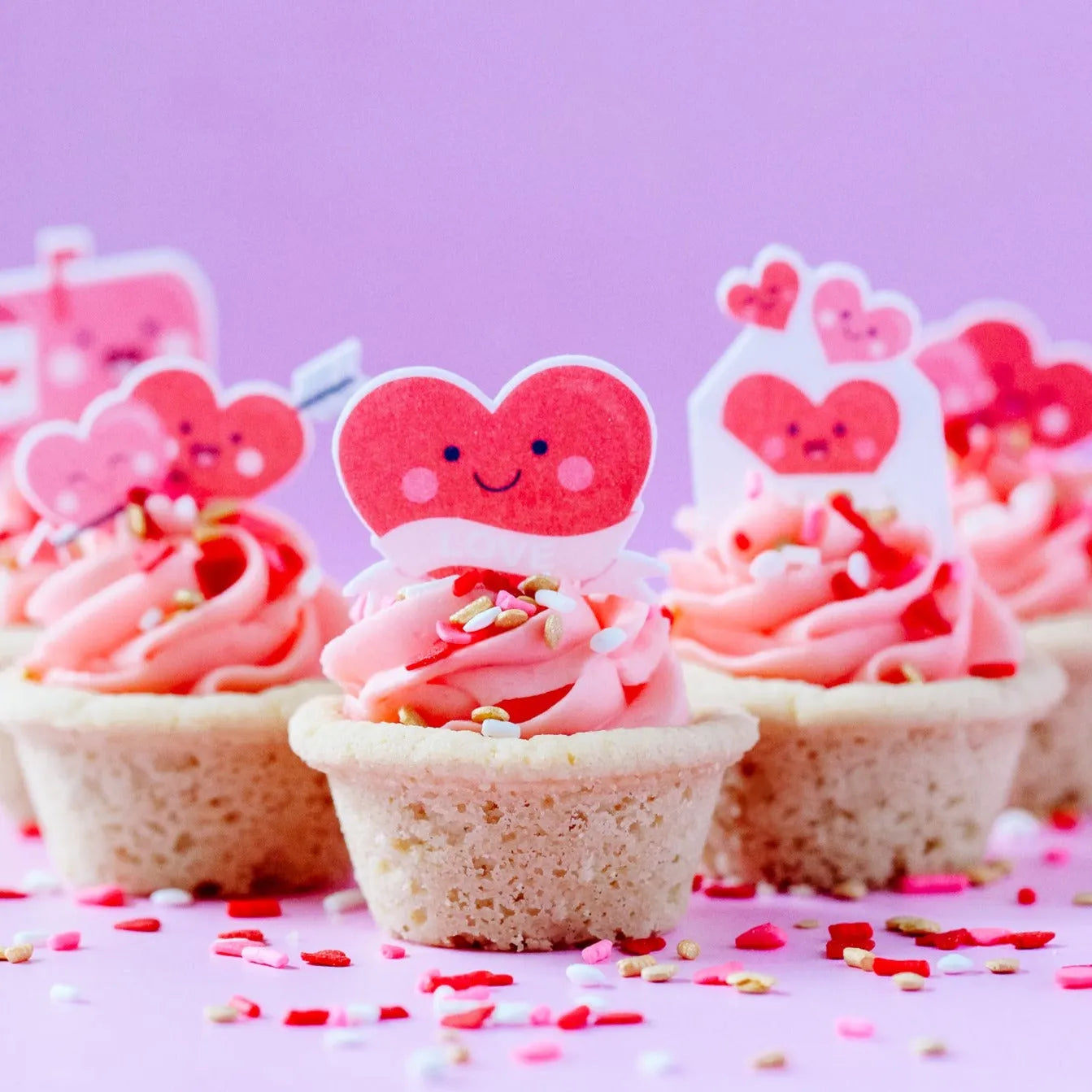 Sprinkle Pop Love Is In The Air Edible Cupcake Toppers