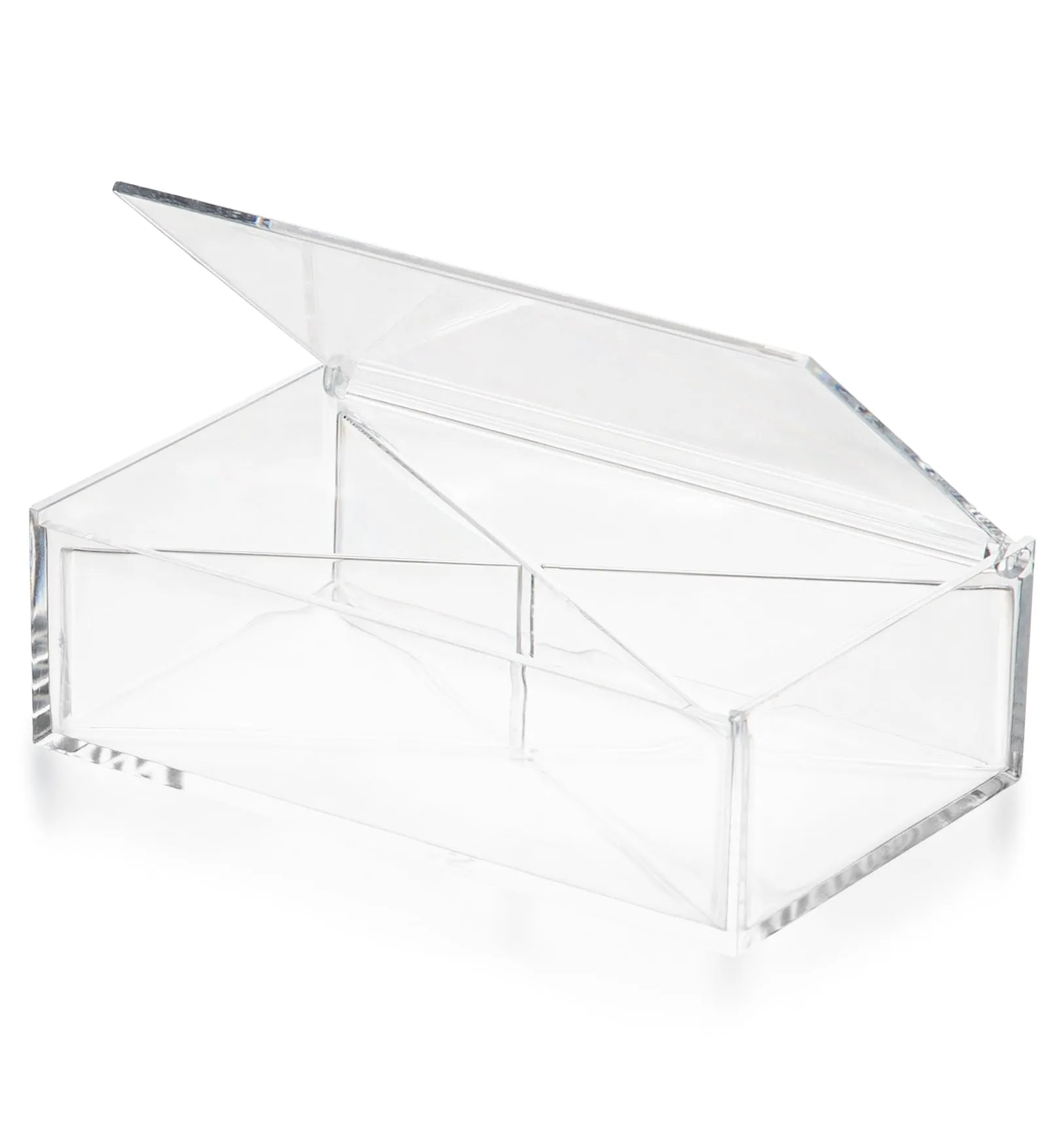 Clear Acrylic Boxes 6.3''X3.94''X1.97'' 4 Pack