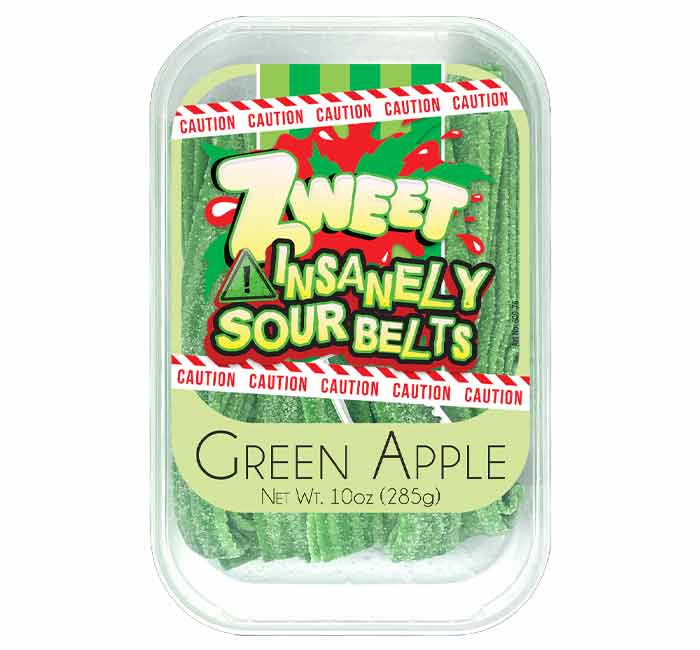 Insanely Sour Green Apple Belts: 6-Pack-Candy Warehouse