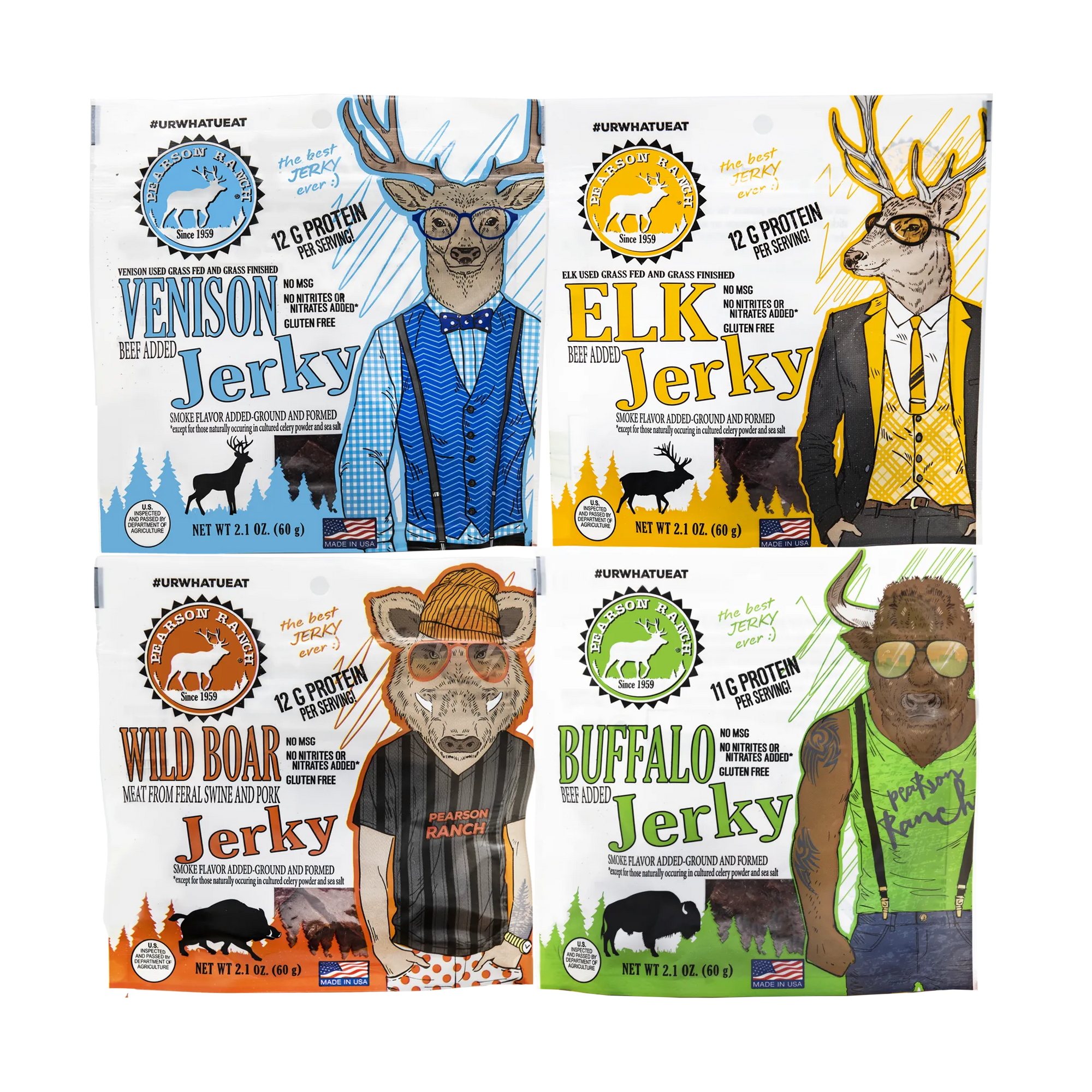 Pearson Ranch Jerky The Wrangler - "Round Up" Variety Pack