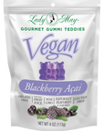 Lady May Sweets Vegan Gourmet Blackberry Açaí  Gummi Teddies