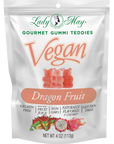 Lady May Sweets Vegan Gourmet Dragon Fruit Gummi Teddies