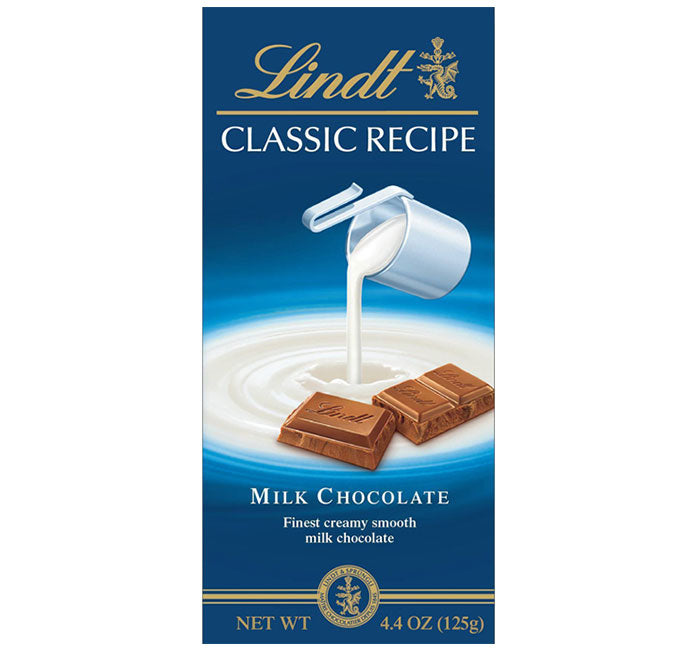 Lindt Classic Milk Chocolate Bars: 12-Piece Case