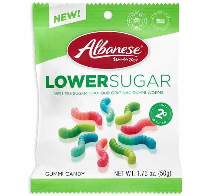 Low-Sugar Gummy Worms: 12-Pack-Candy Warehouse