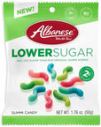 Albanese Low-Sugar Gummy Worms: 12-Piece Case