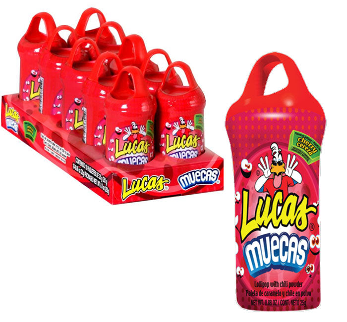 Lucas Cherry Faces: 10-Pack-Candy Warehouse