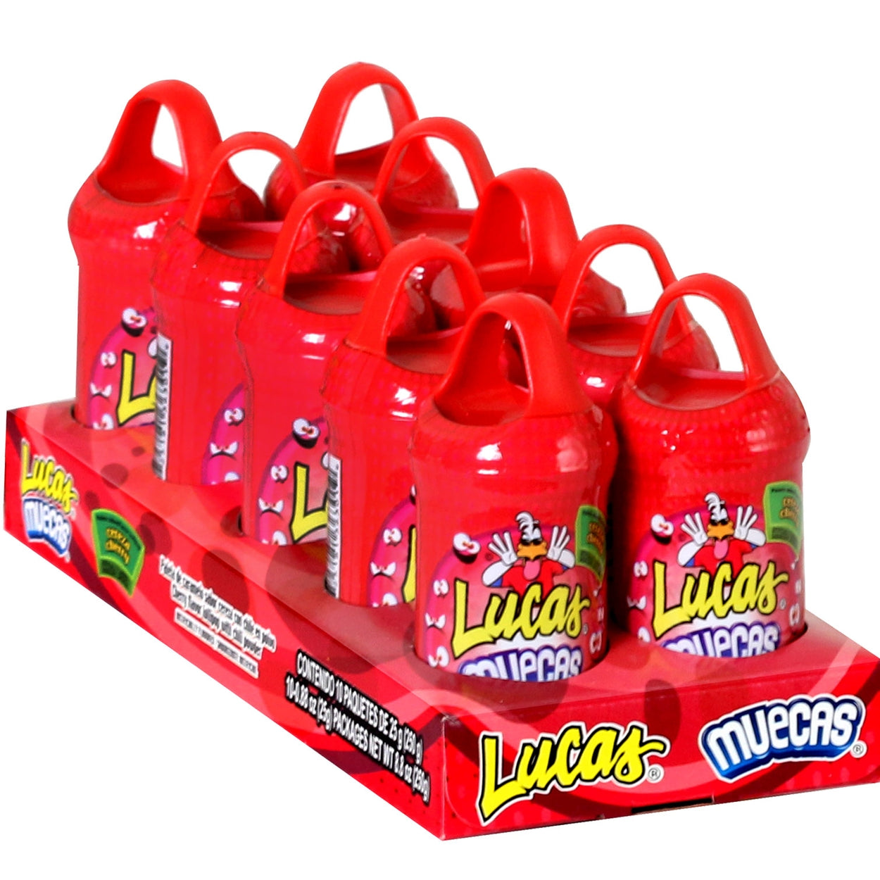 Lucas Cherry Faces: 10-Pack-Candy Warehouse