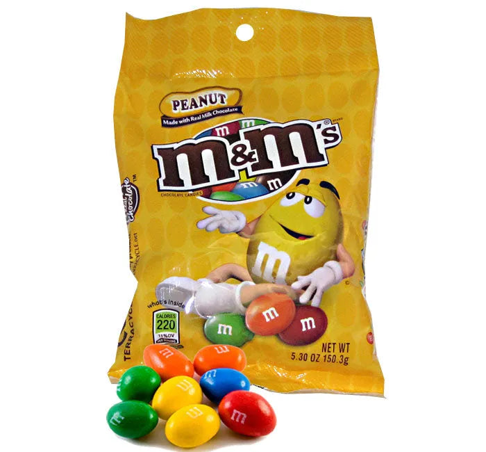 M&M Peanuts Peg Pack: 12-Pack-Candy-warehouse