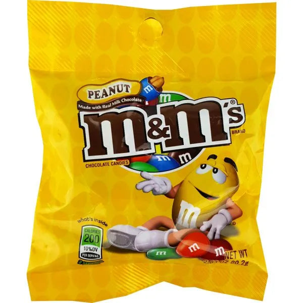 M&M Peanuts Peg Pack: 12-Pack-Candy-warehouse