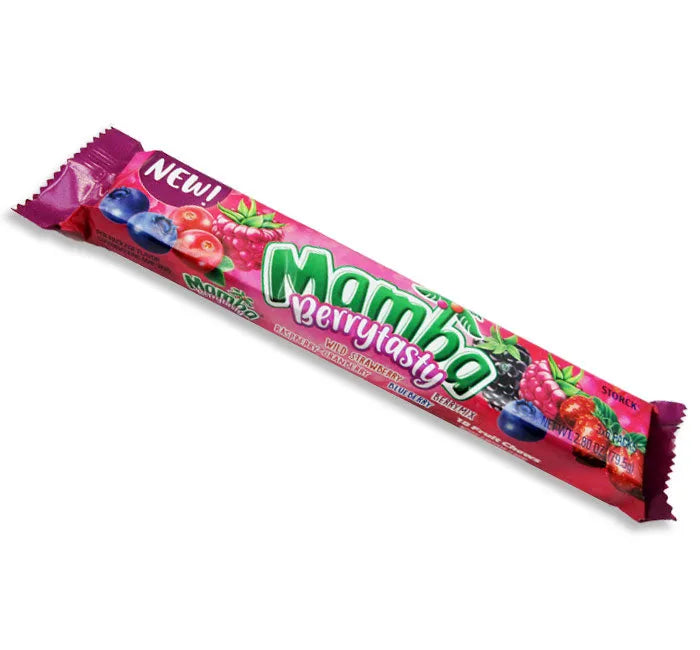 Mamba Berrytasty Fruit Chews Candy: 24-Pack-Candy Warehouse