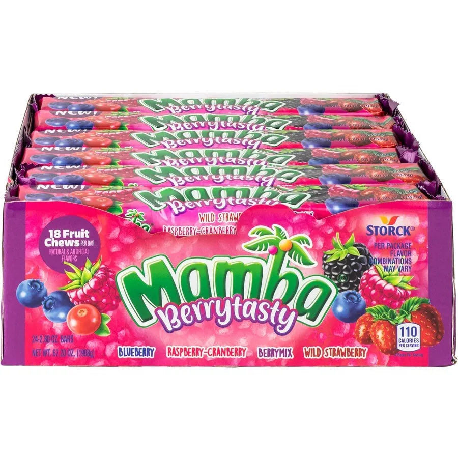 Mamba Berrytasty Fruit Chews Candy: 24-Pack-Candy Warehouse