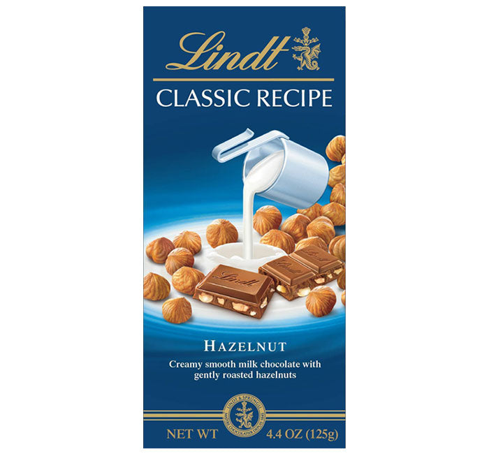 Lindt Milk Chocolate Hazelnut Bars: 12-Piece Box