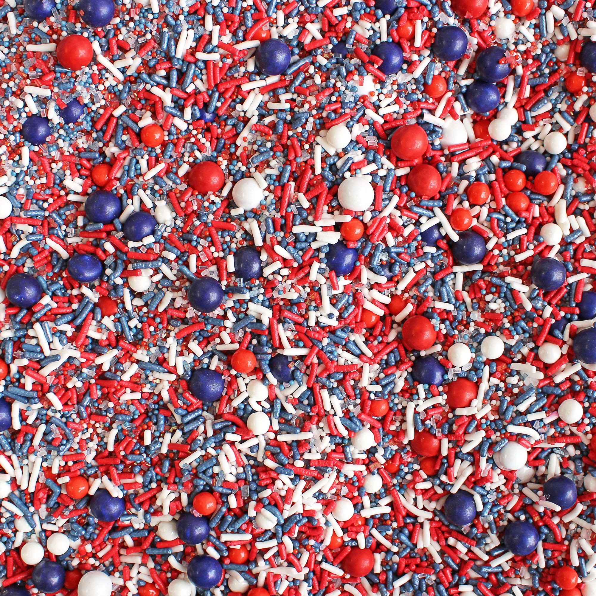 Sprinkle Pop Navy Blue, Red &amp; White Sporty Sprinkles