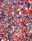 Sprinkle Pop Navy Blue, Red & White Sporty Sprinkles