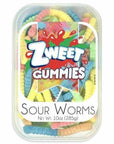 Neon Sour Gummy Worms: 6-Pack-Candy Warehouse