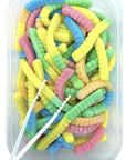 Neon Sour Gummy Worms: 6-Pack-Candy Warehouse