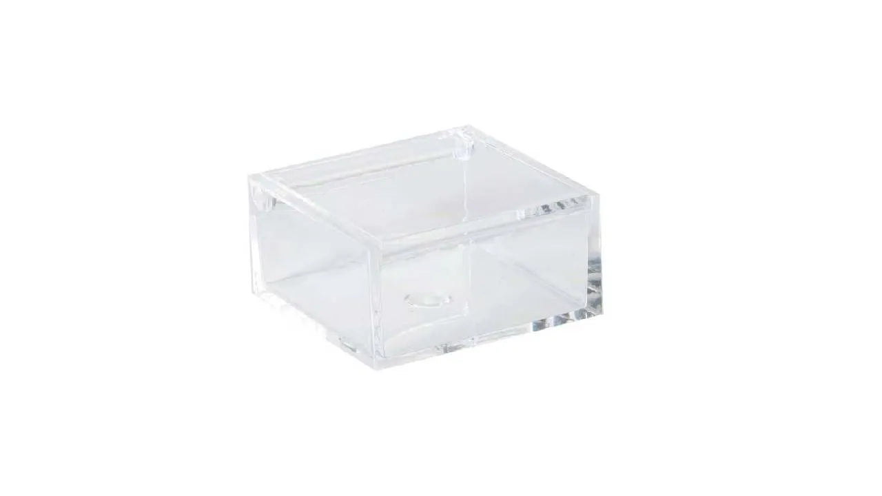 Clear Acrylic Boxes 3.94"X3.94"X2.36" 4 Pack