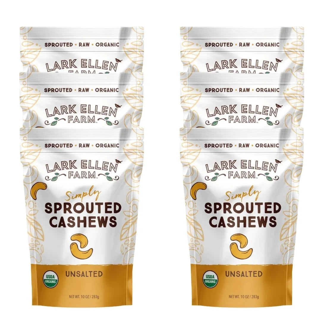 Lark Ellen Farm Organic Sprouted Cashews (Unsalted)