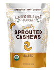 Lark Ellen Farm Sprouted Cashews. Salted, Organic