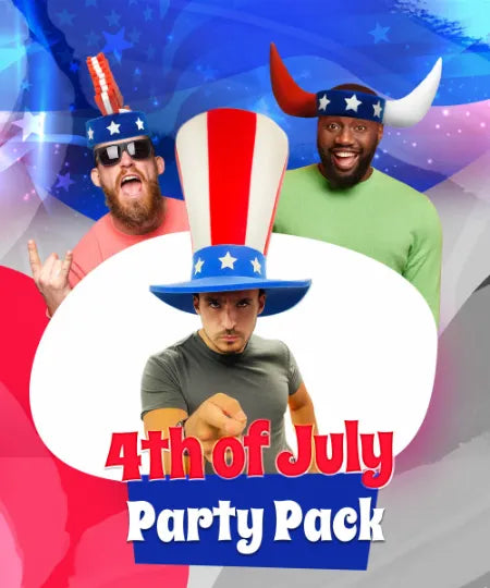 4th of July Party Pack (4 Hats &amp; 8 Headbands)