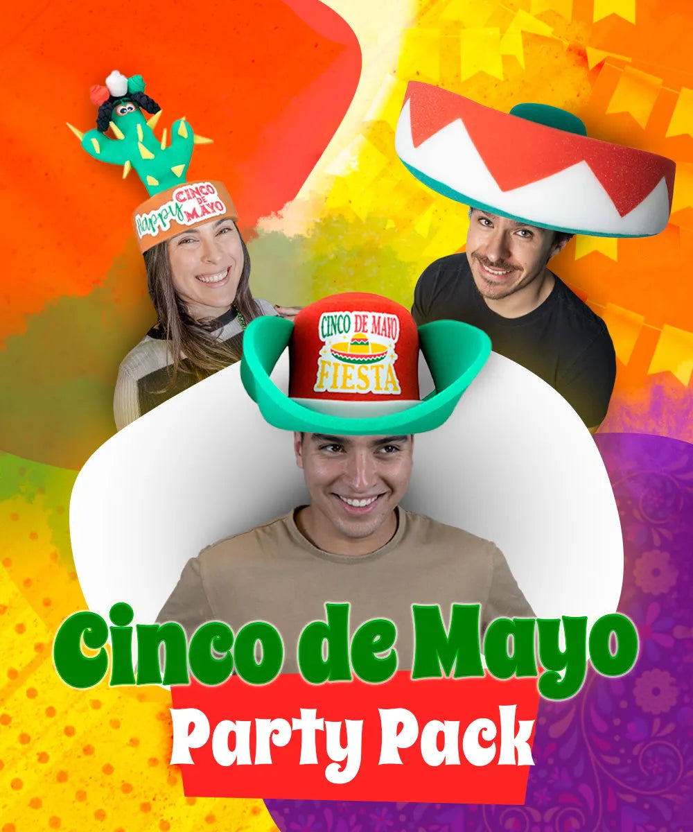 Cinco de Mayo Party Pack (14 Hats &amp; 6 Headbands)