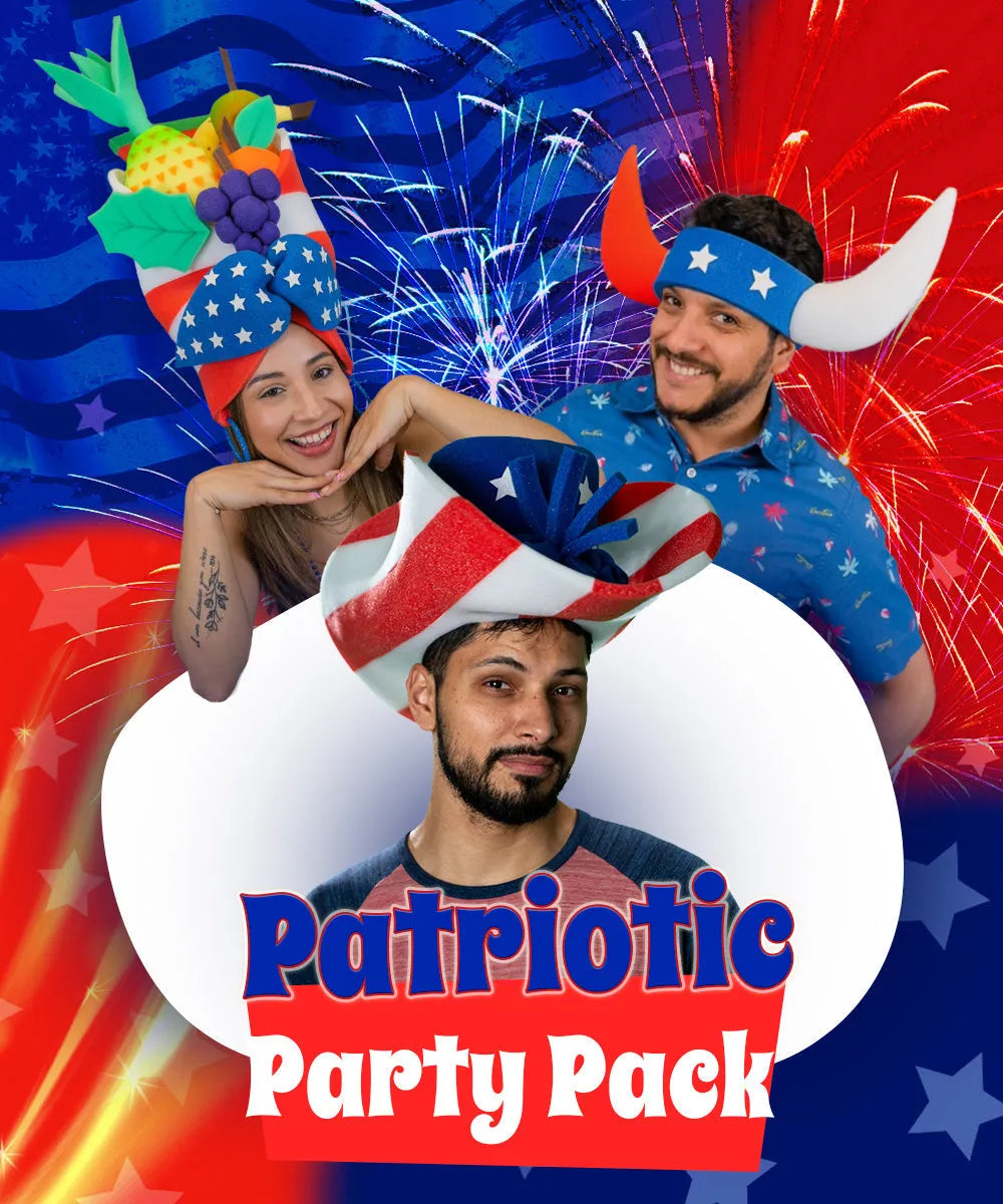 Patriotic Party Pack (20 Hats &amp; 20 Headbands)