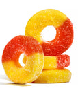 Peach Gummi Rings: 4.50-Pack-Candy Warehouse