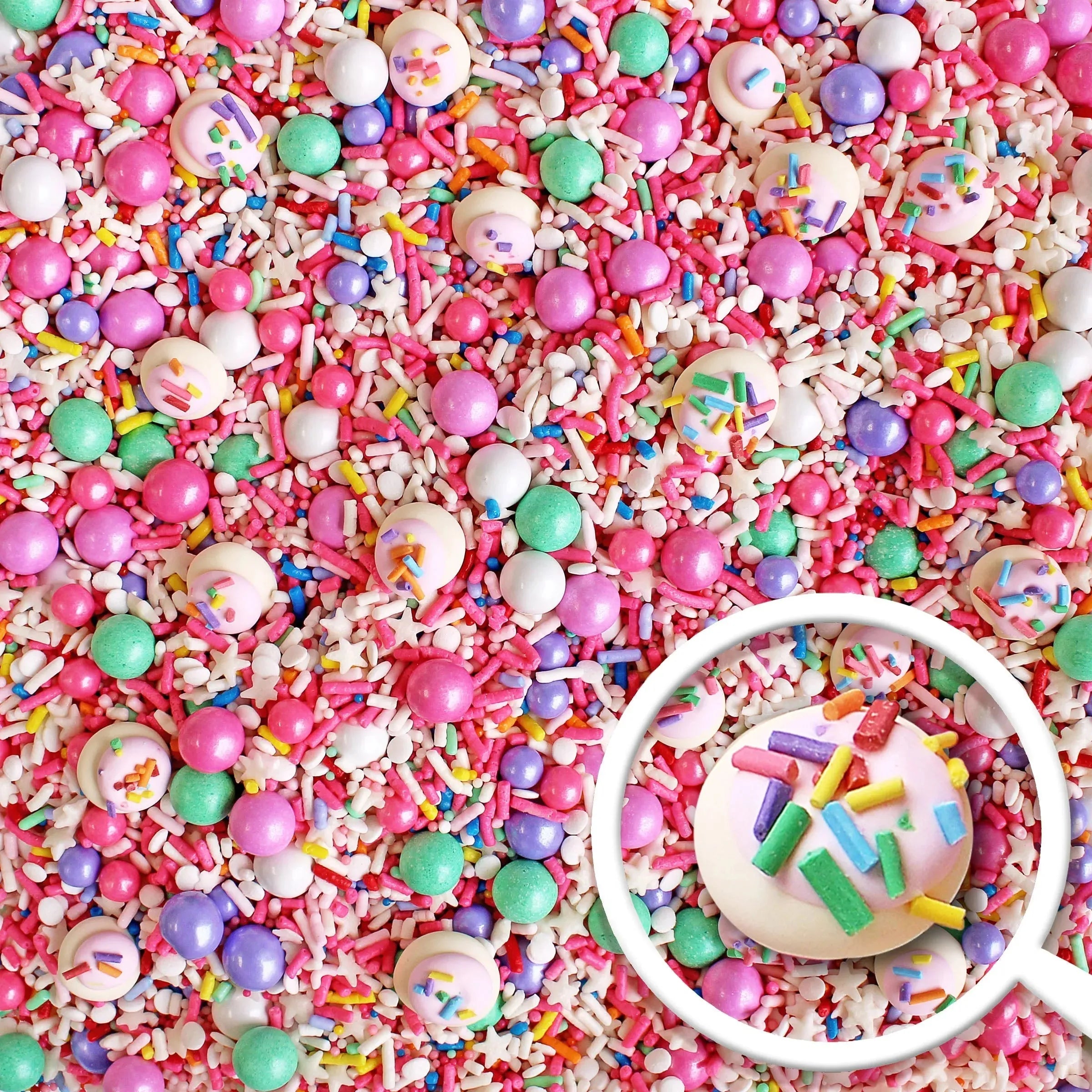 Sprinkle Pop Pink Sprinkle Cookie Sprinkle Mix | Candy Warehouse