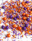 Sprinkle Pop Purple, Orange & White Sporty Sprinkles