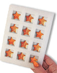 Sprinkle Pop Royal Icing Glittery Gold Stars (12ct)