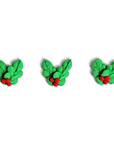 Sprinkle Pop Royal Icing Holly Leaves (12ct)