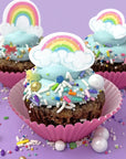 Sprinkle Pop Rainbow Edible Cupcake Toppers