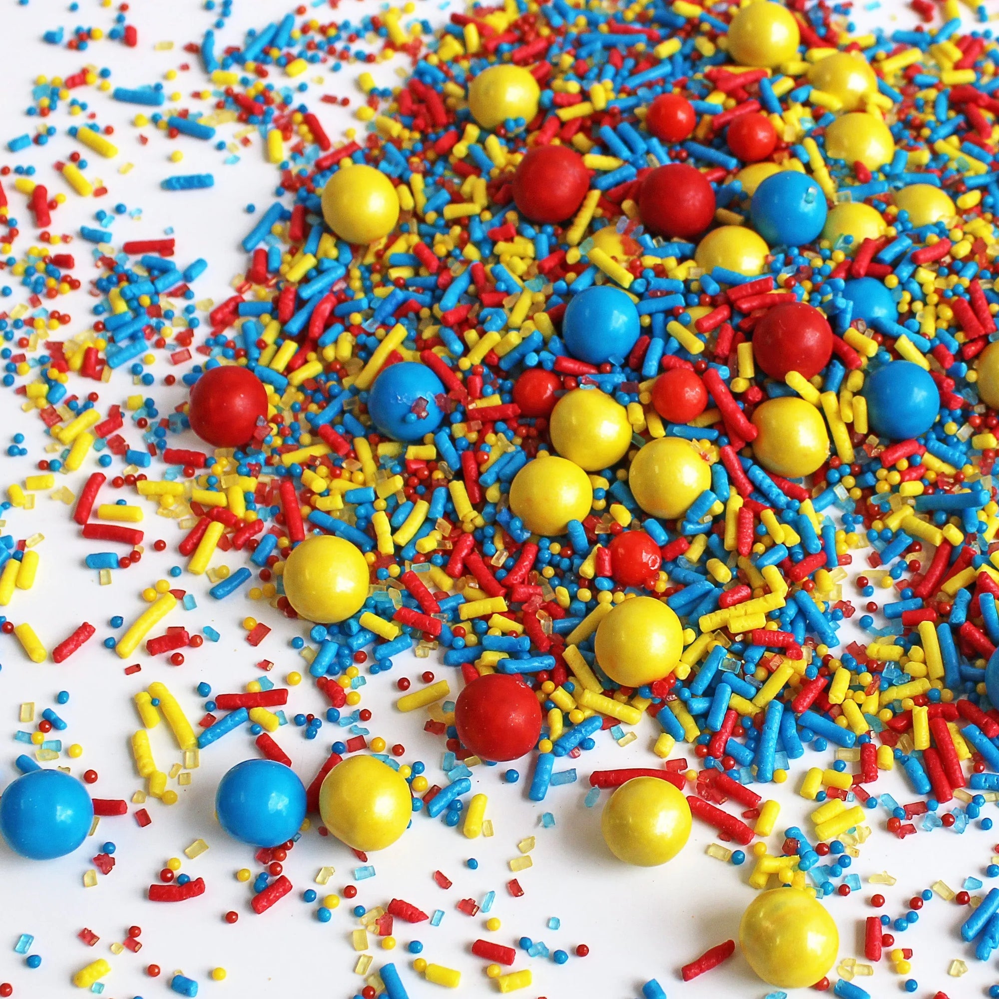 Sprinkle Pop Red, Blue &amp; Yellow Sporty Sprinkles