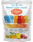 Lady May Sweets Sugar-Free Vegan Gourmet Gummi Teddies Exotic Fruit