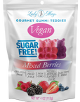 Lady May Sweets Sugar-Free Vegan Gourmet Gummi Teddies Mixed Berries