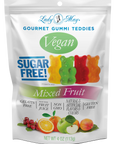 Lady May Sweets Sugar-Free Vegan Gourmet Gummi Teddies Mixed Fruit