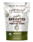 Lark Ellen Farm Sprouted Styrian Pumpkin Seeds. Organic