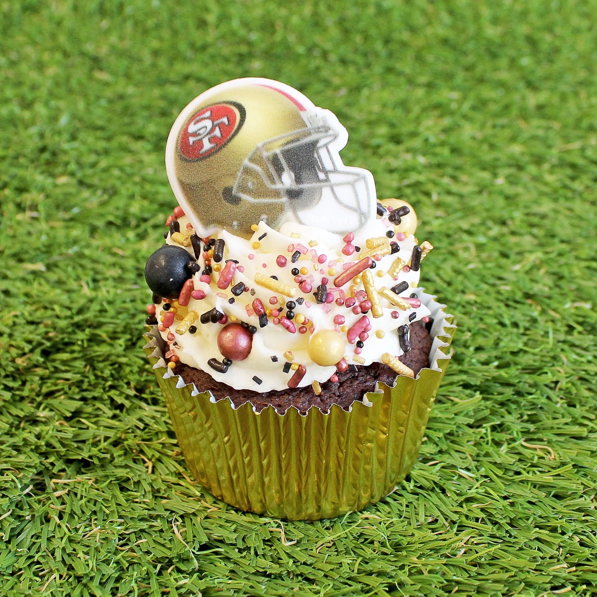 Sprinkle Pop Pro-Football Cupcake Rings